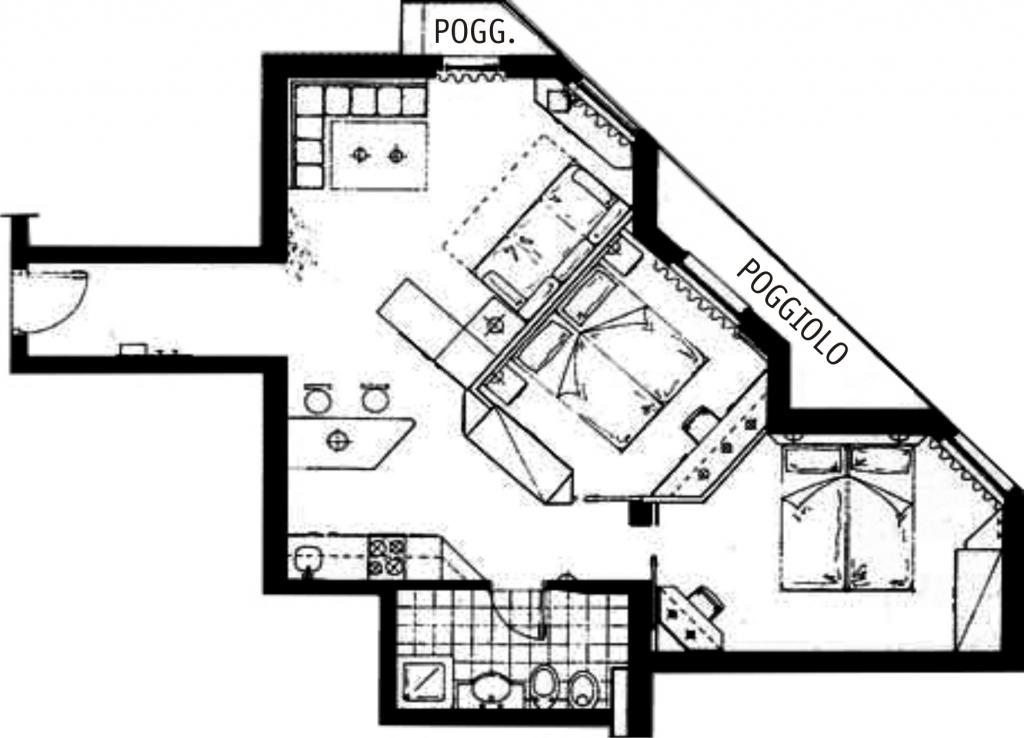 Appartement mit 2 Schlafzimmern Typ E - 6 Schlafplätze